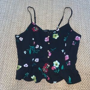 Ambiance Blue Floral Top